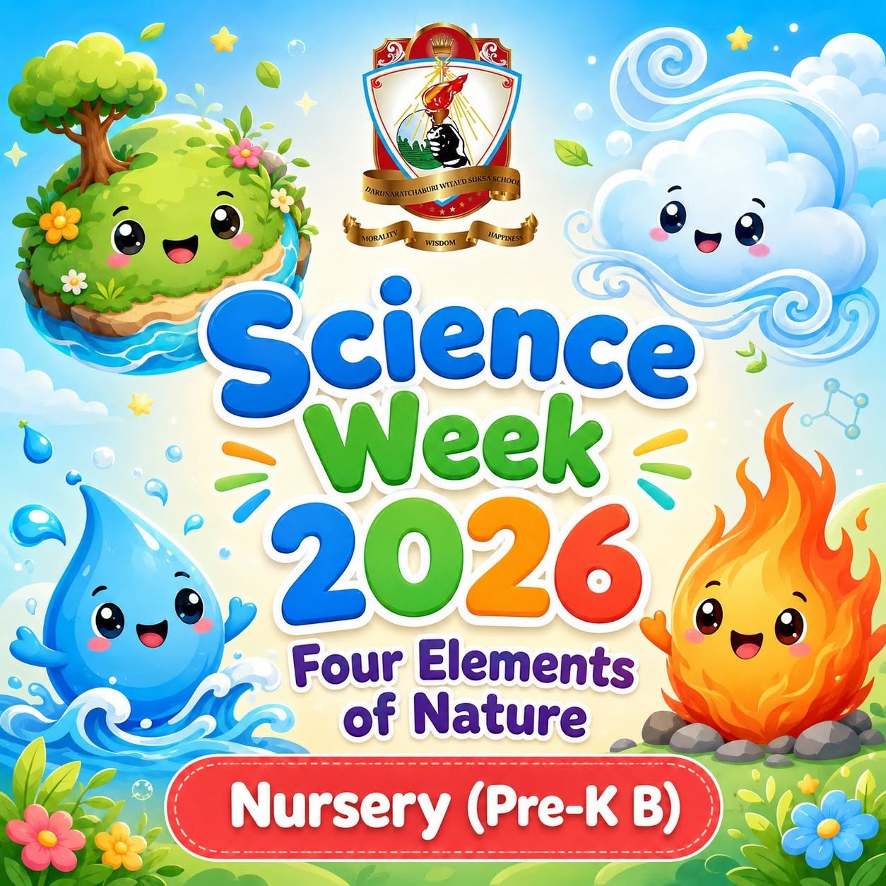 Science​ Week 2026: Four Elements of Nature - Nursery​ (Pre-K B)