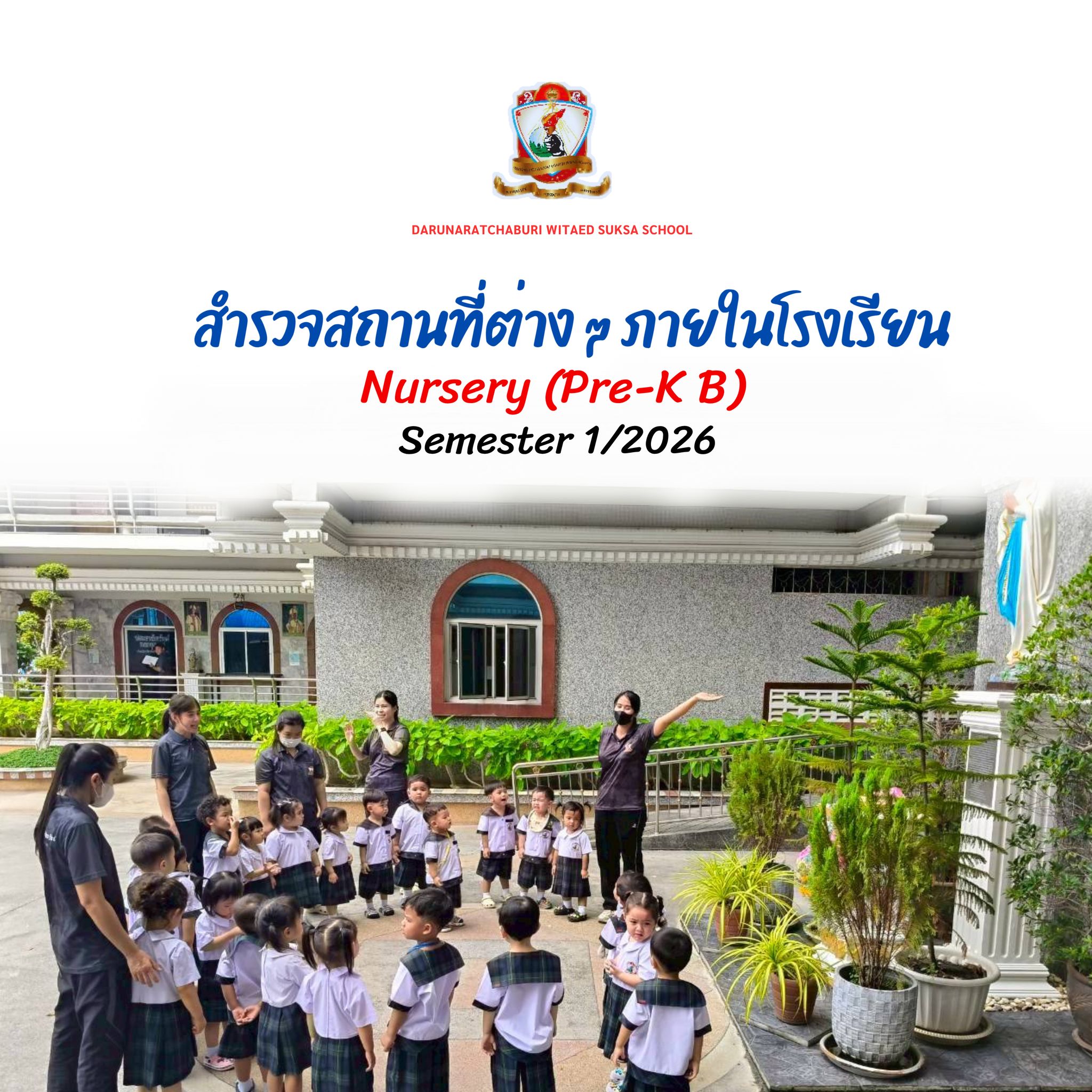 สำรวจ "สถานที่ต่าง ๆ ภายในโรงเรียน" - Nursery (Pre-K B)